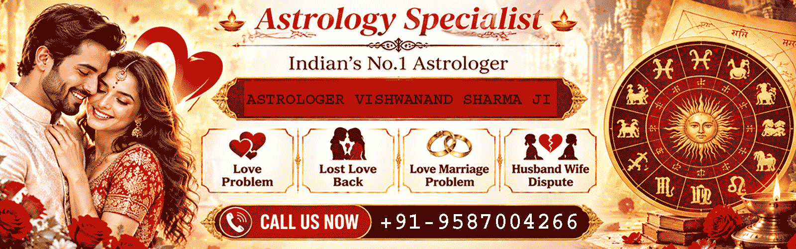 Astrology specialist Vishwanand Sharma - call now